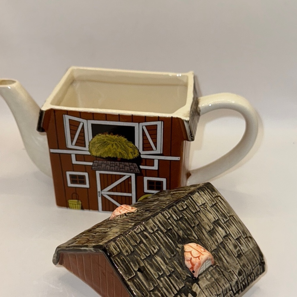 Gentleman Farmer vintage Charming Farmhouse Teapot Set - Picture 9 of 15